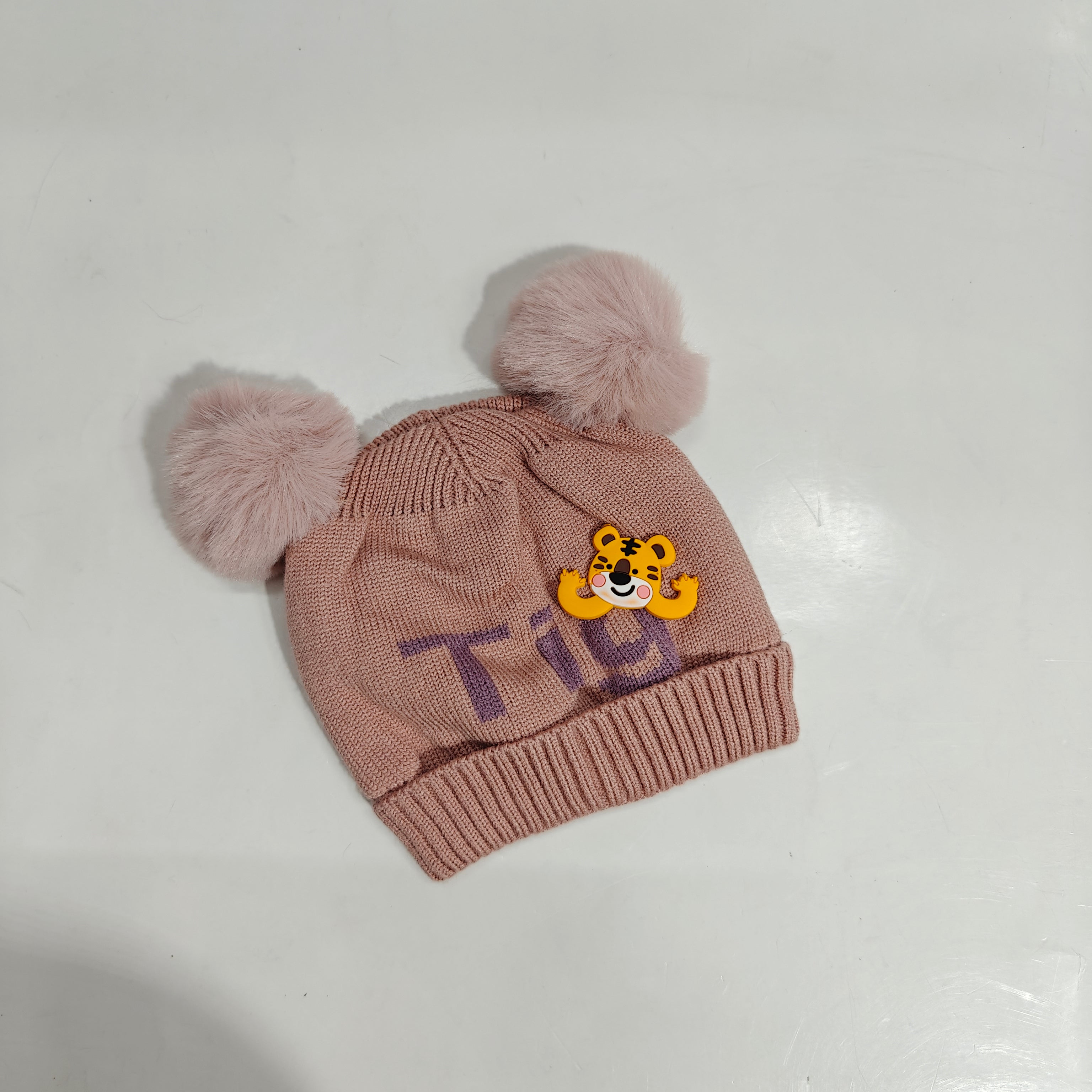 TIGER POM POM WINTER CAP