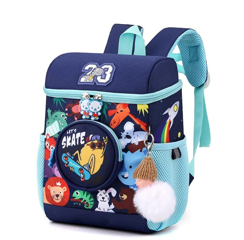 PRINTED FRONT OPNENING BACKPACK