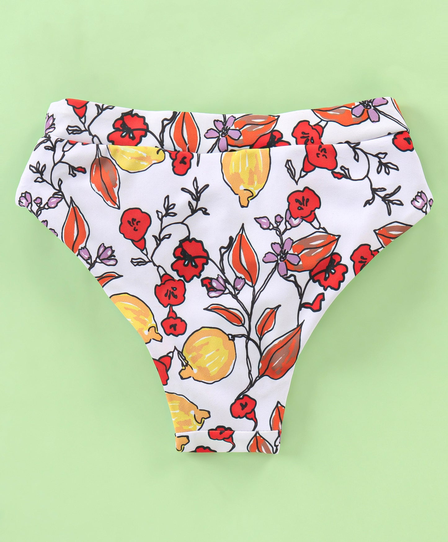 LEMONS AND FLOWERS 2PC SWIM SUIT - RED