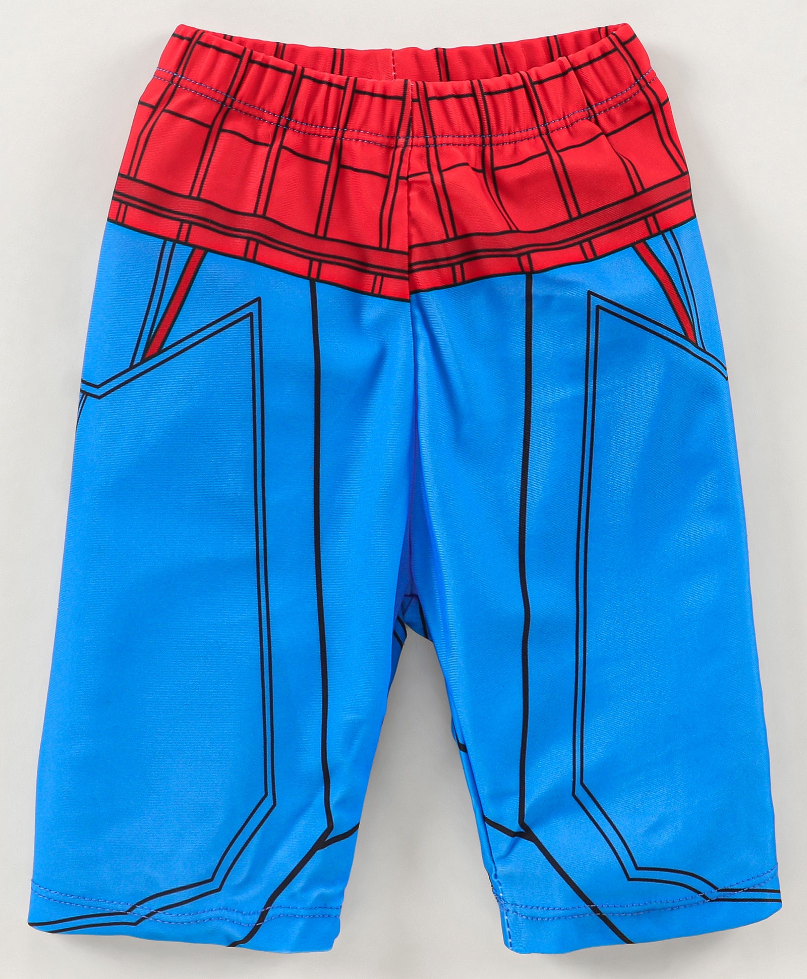 SPIDER WEB 2 PIECE SWIMSUIT - BLUE & RED