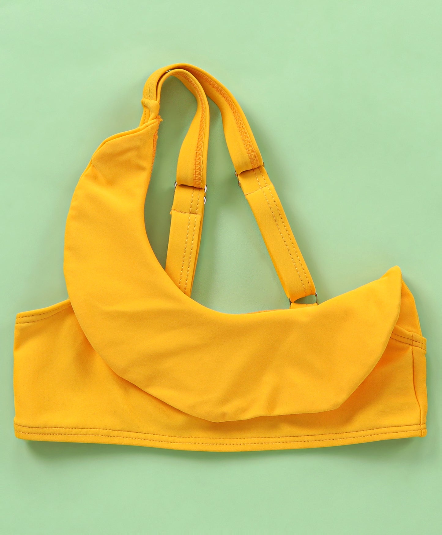 SOLID BUCKLE UP 2PC SWIM SUIT - LEMON YELLOW