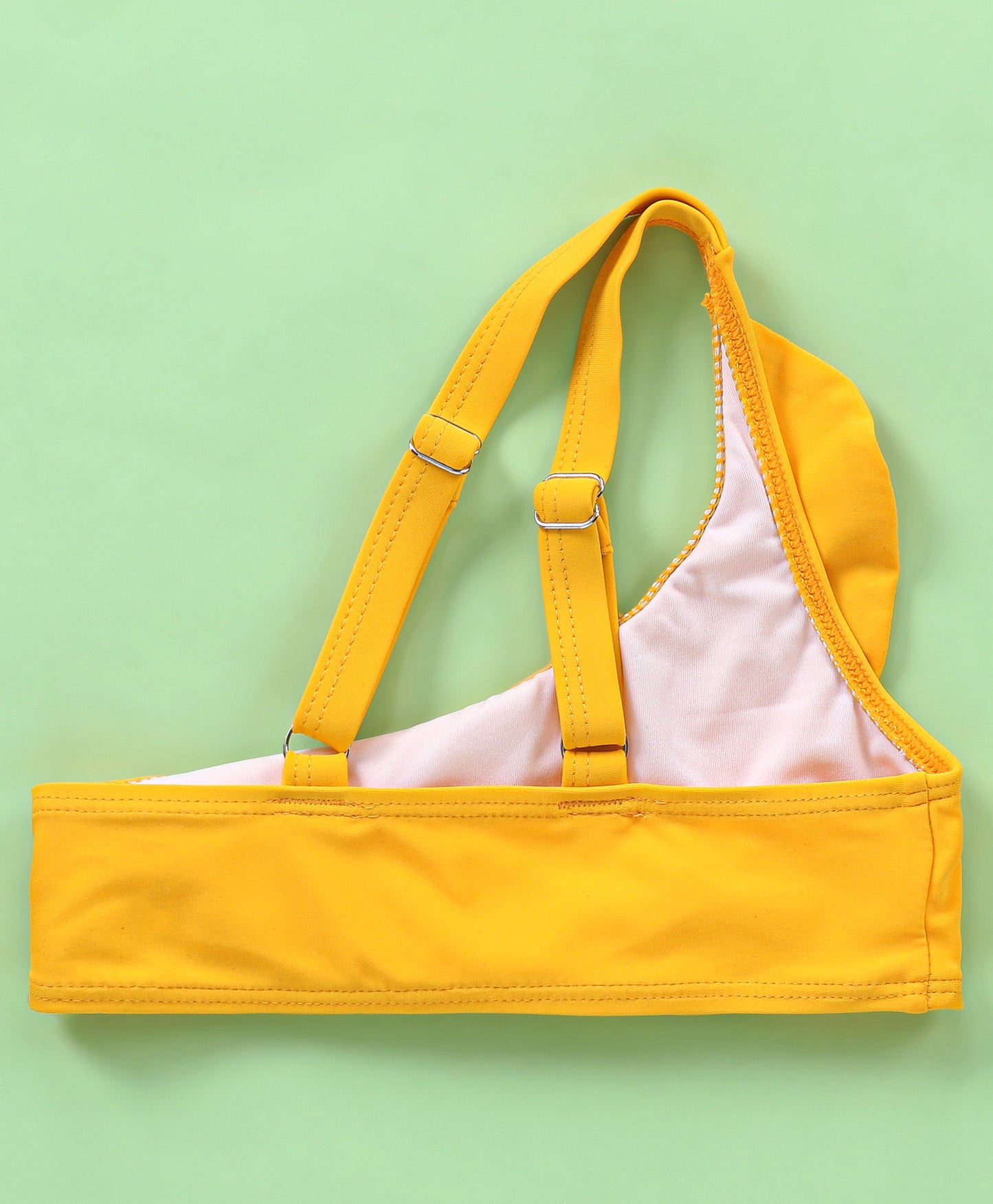 SOLID BUCKLE UP 2PC SWIM SUIT - LEMON YELLOW