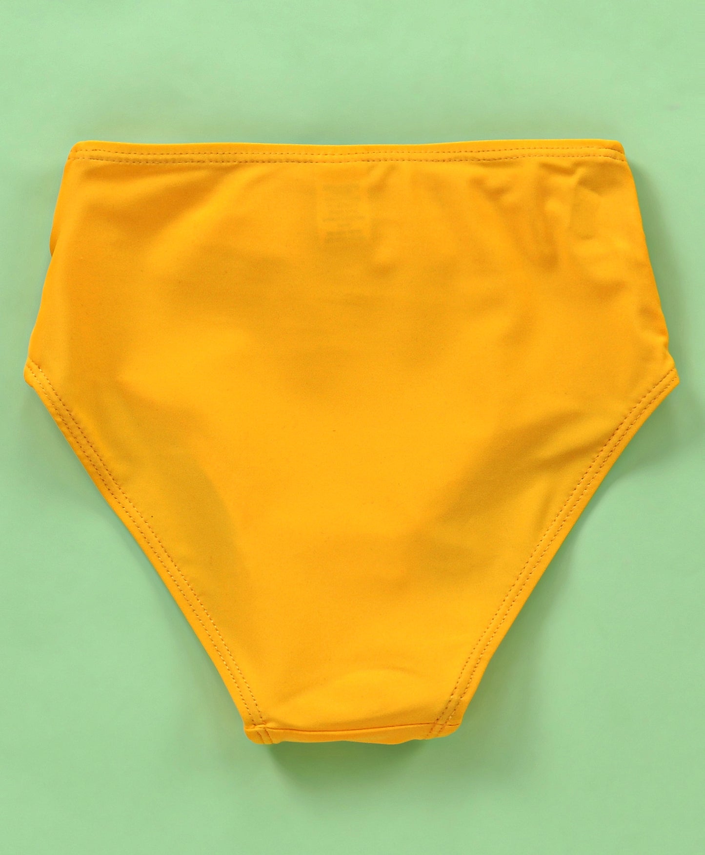 SOLID BUCKLE UP 2PC SWIM SUIT - LEMON YELLOW