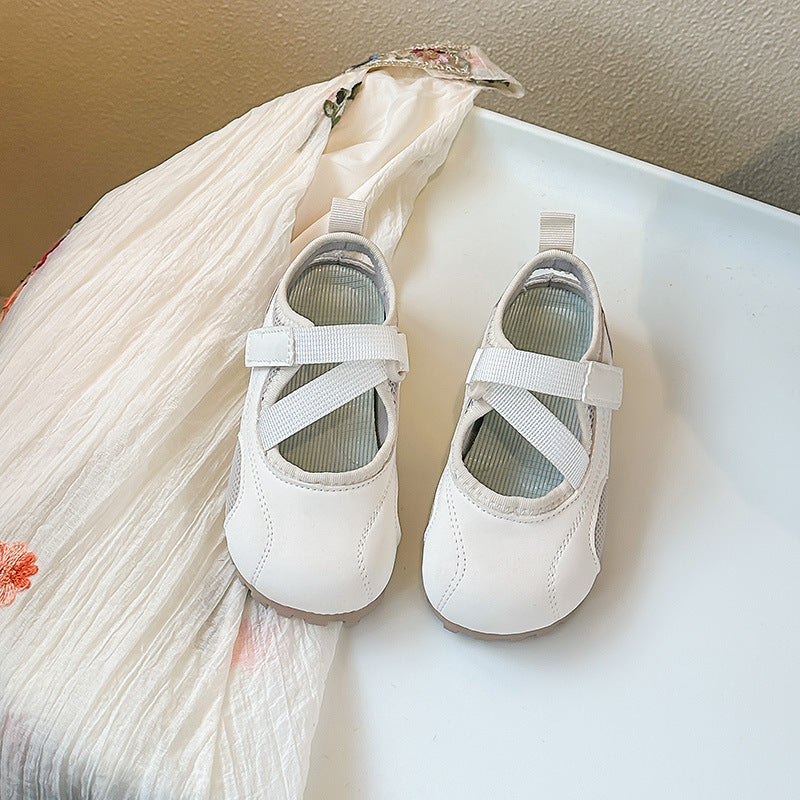 CRISS CROSS MARY JANES - WHITE