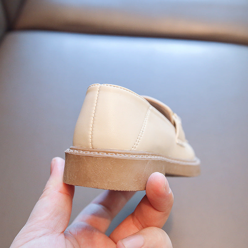 PRINTED BOW APPLIQUE MARY JANE - WHITE