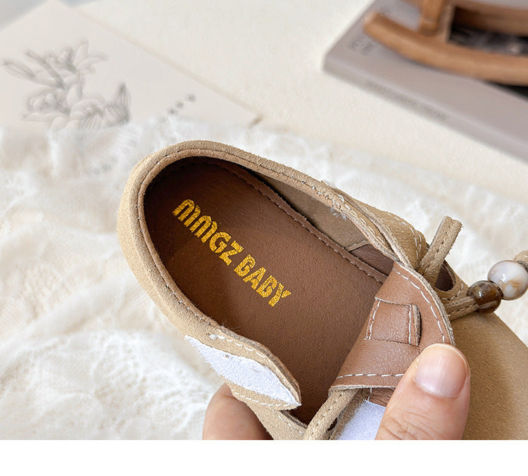 KNOT APPLIQUE MARY JANE - KHAKI