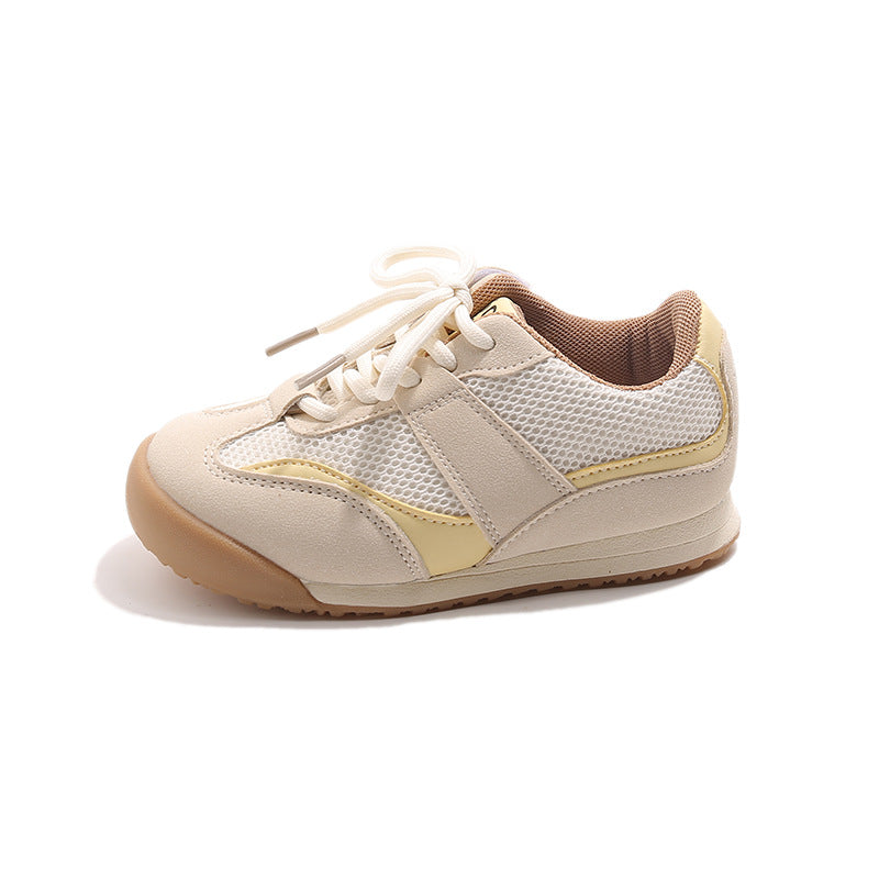 MESH VELCRO SNEAKERS - YELLOW