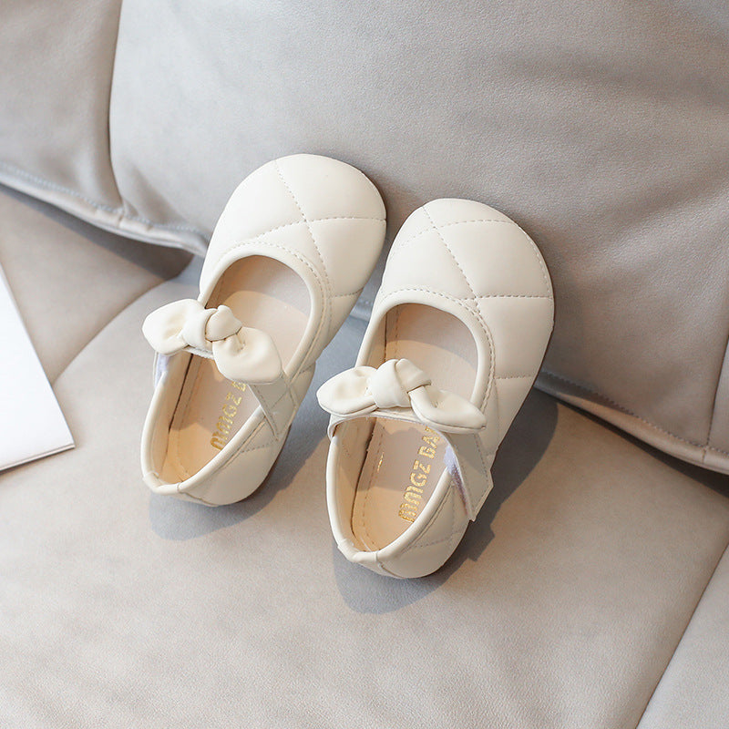 CHECKERED BALLERINAS - BEIGE