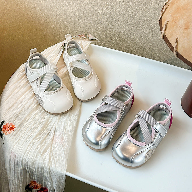 CRISS CROSS MARY JANES - WHITE