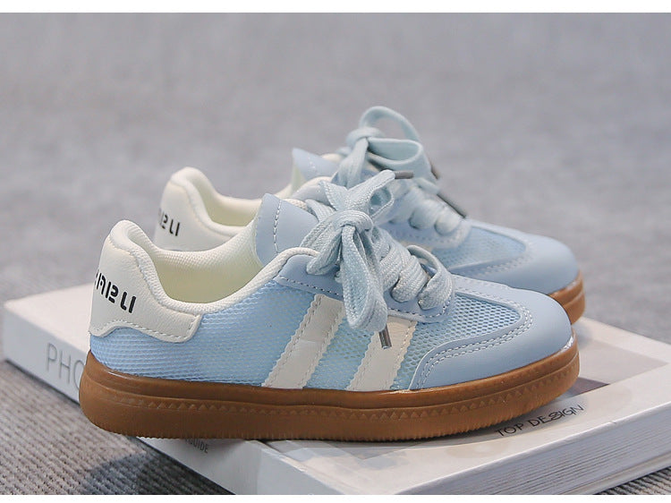 MESH VELCRO SNEAKERS - BLUE