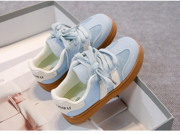 MESH VELCRO SNEAKERS - BLUE