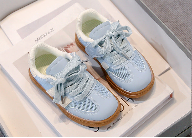 MESH VELCRO SNEAKERS - BLUE