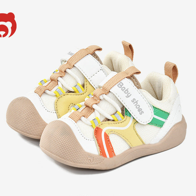 WAVE DESIGN PREWALKER SHOES - YELLOW