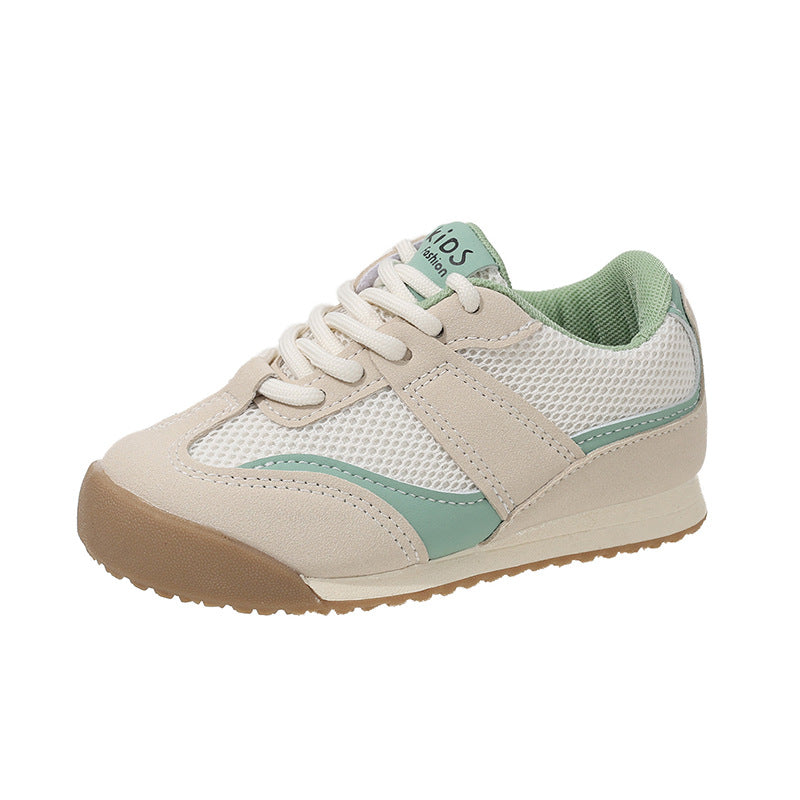 MESH VELCRO SNEAKERS - SEA GREEN