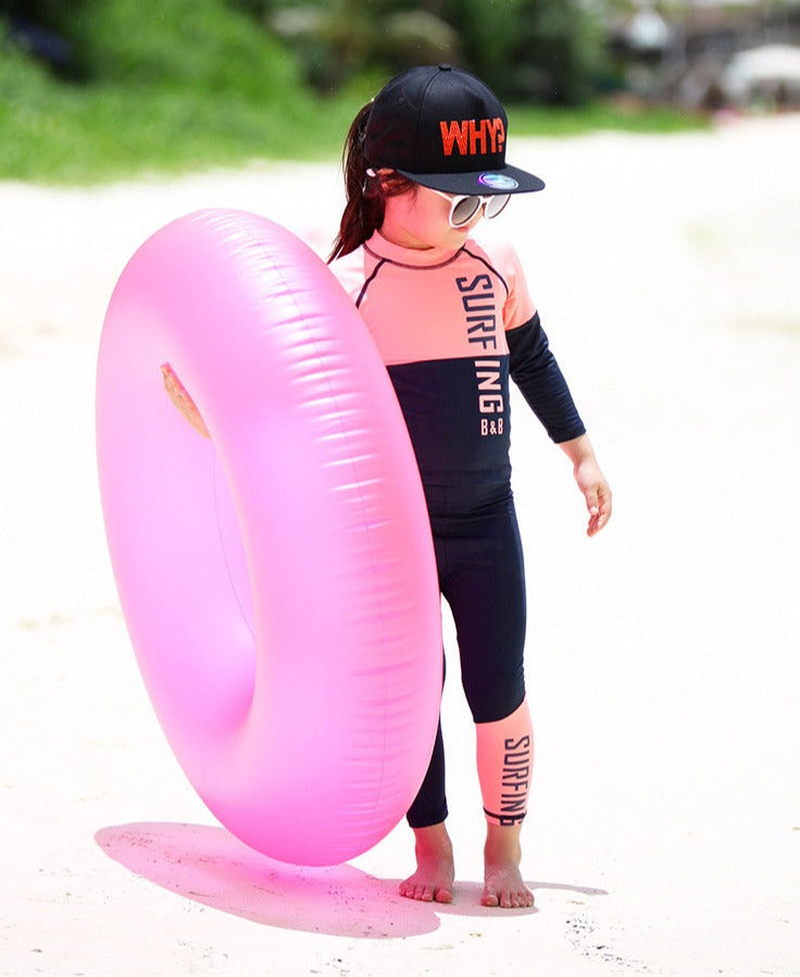 SURFING PRINT 2PC SWIM SUIT - PINK