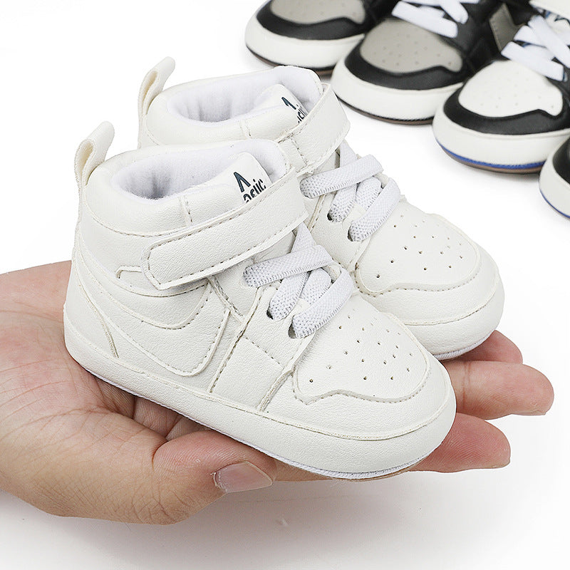 Lace Design High Top Booties