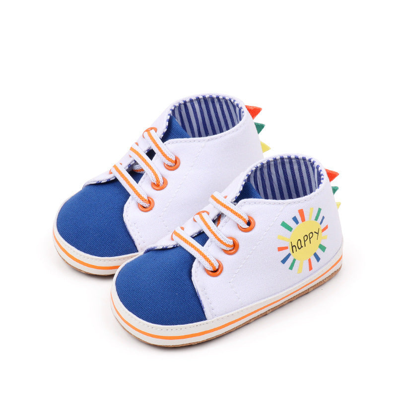 Patch Lace Design Slip-On Booties