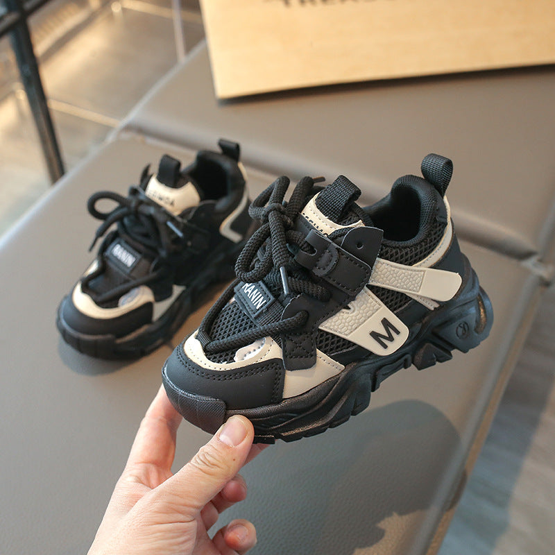 Lace Design Patch Detailed Sport Shoes - Black