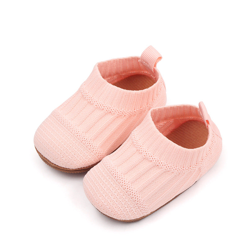 Stripes Slip-On Booties - Pink