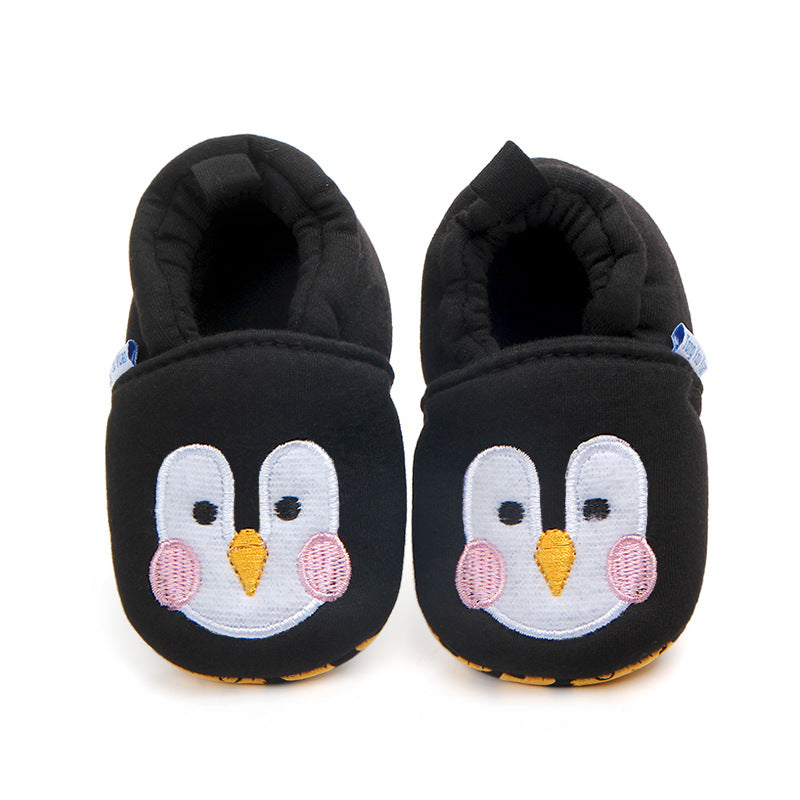 PENGUIN FACE BOOTIES - BLACK