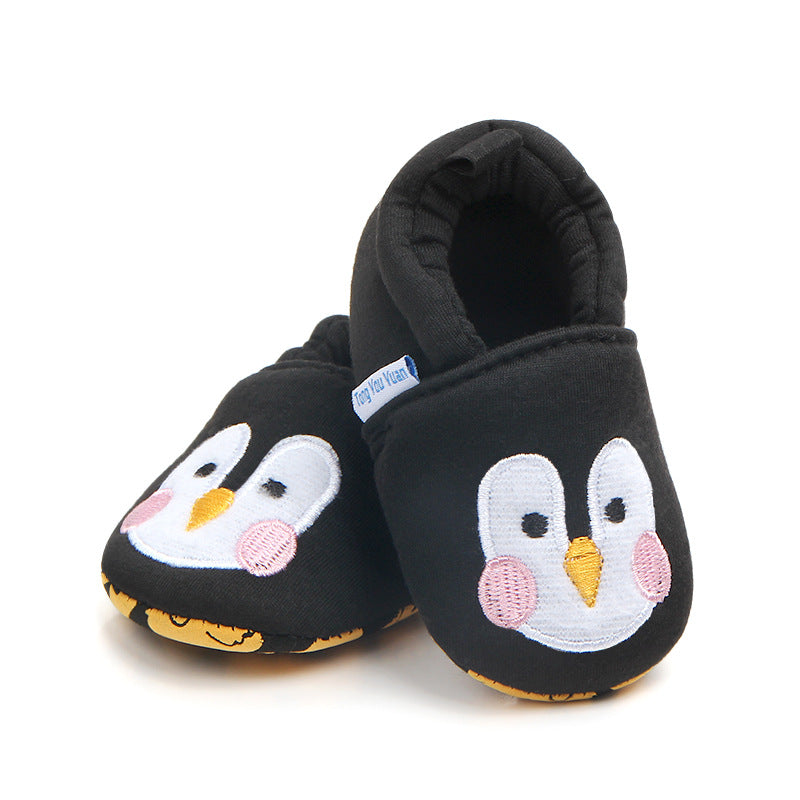 PENGUIN FACE BOOTIES - BLACK
