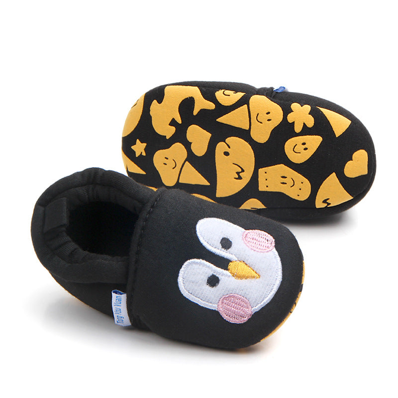 PENGUIN FACE BOOTIES - BLACK