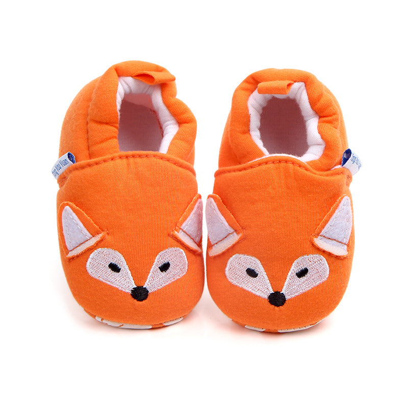 FOX FACE SLIP-ON BOOTIES - ORANGE