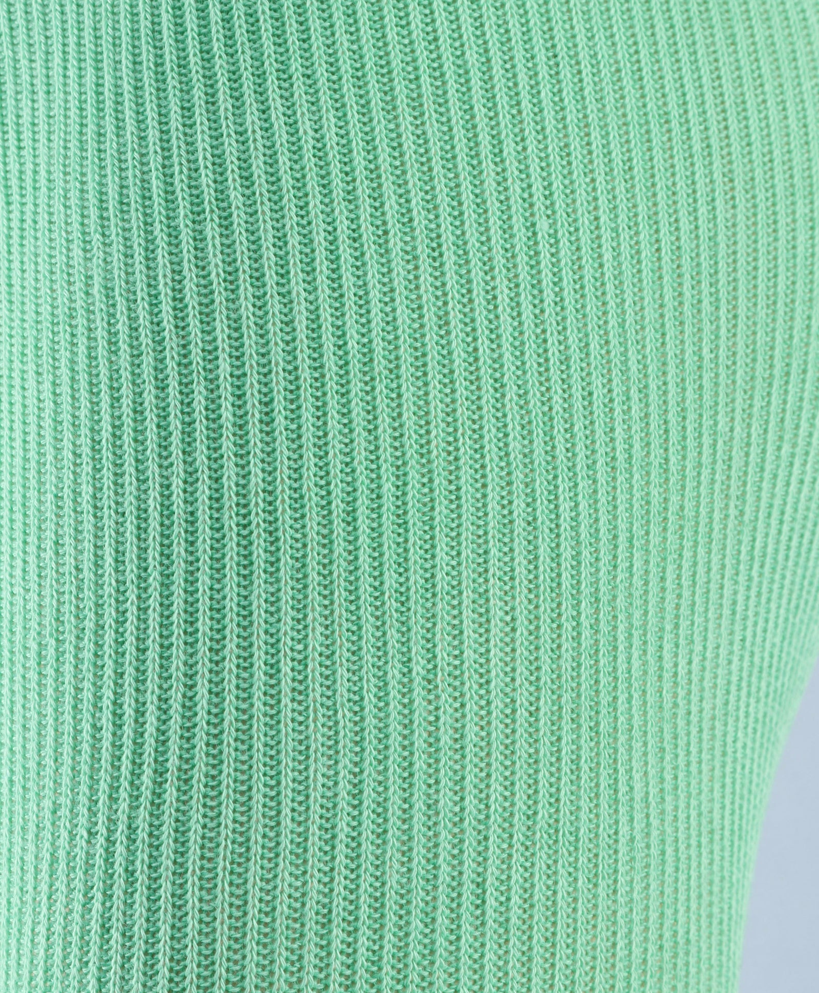 Flower Applique Footed Leggings - Green