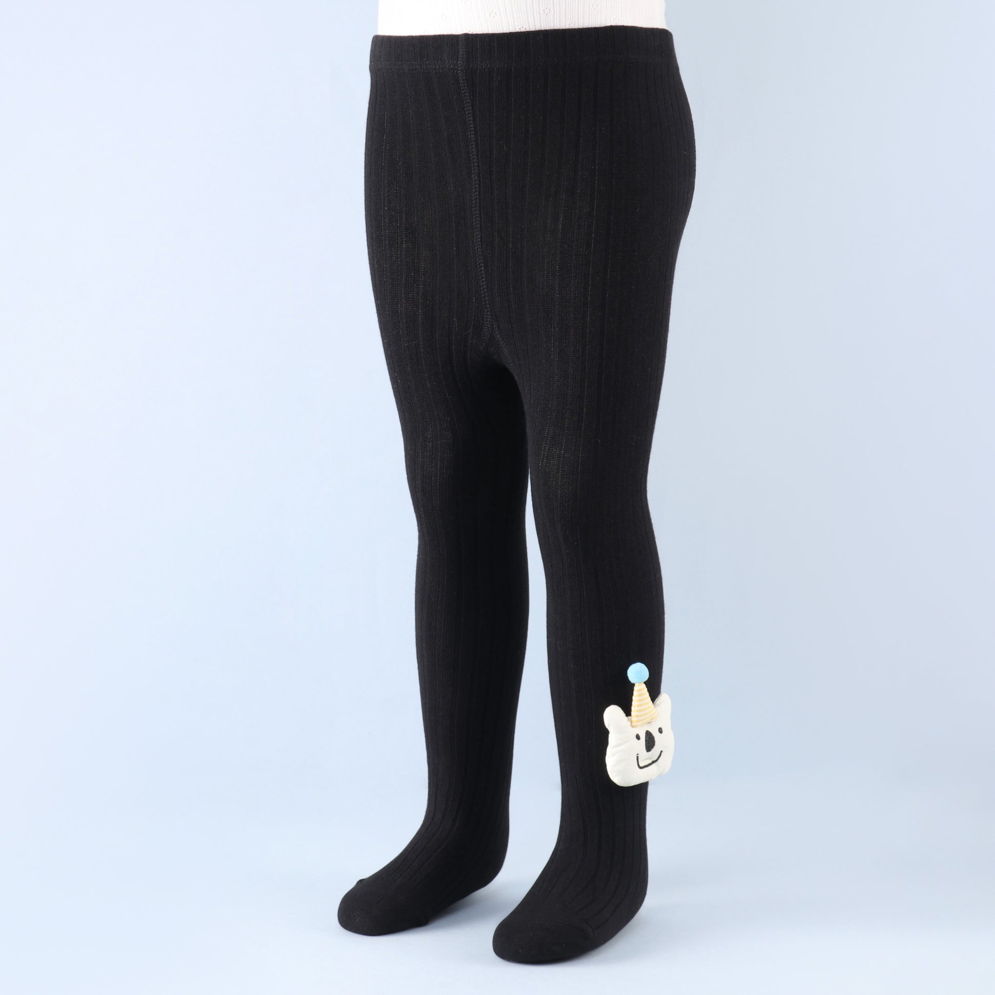 Joker Applique Footed Leggings - Black