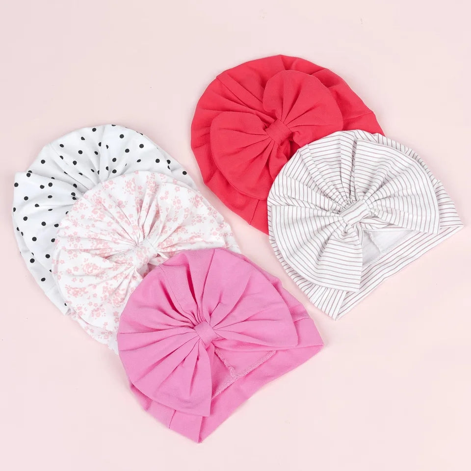 PRINTED BOW TURBAN
