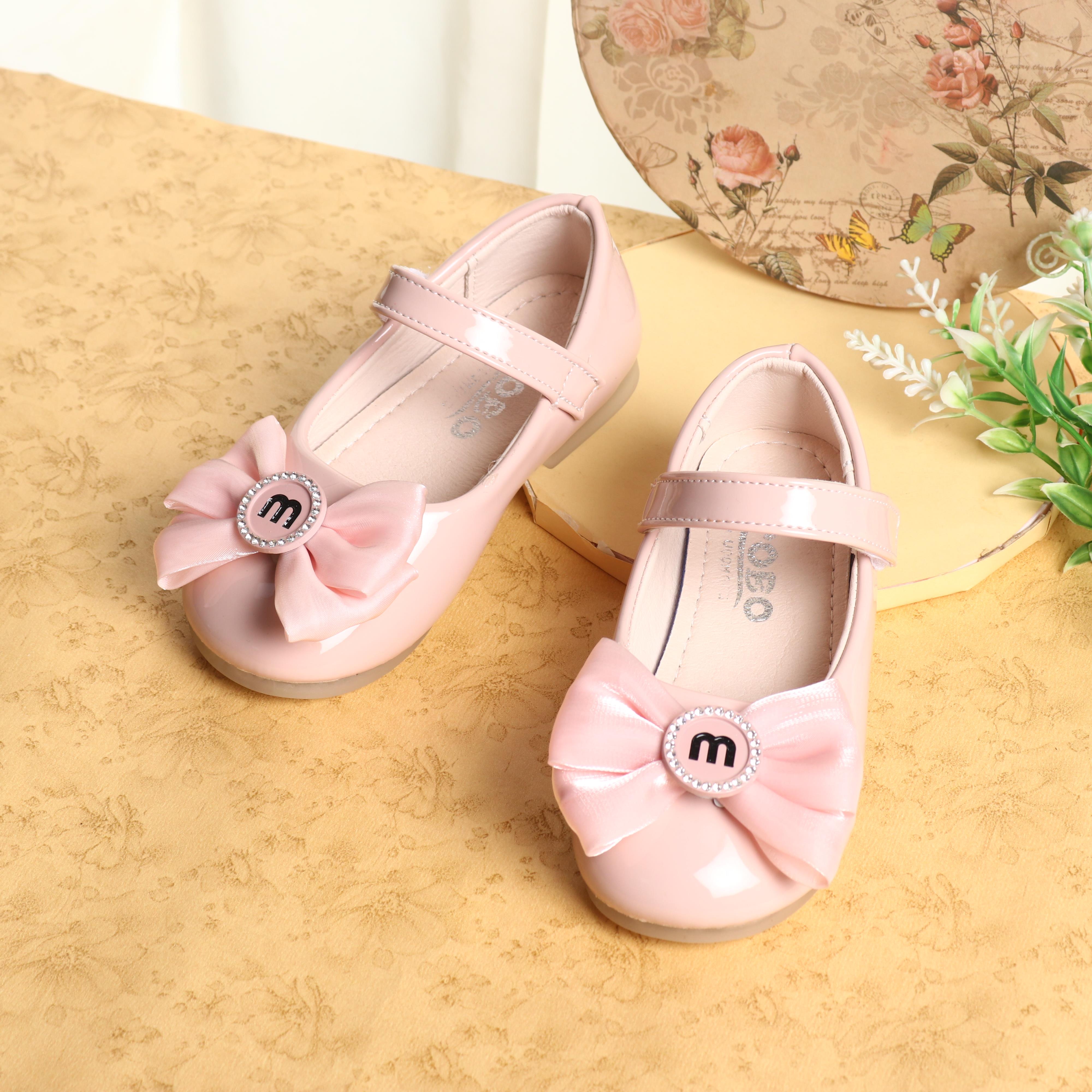 BEADED & BOW BELLIES - PINK