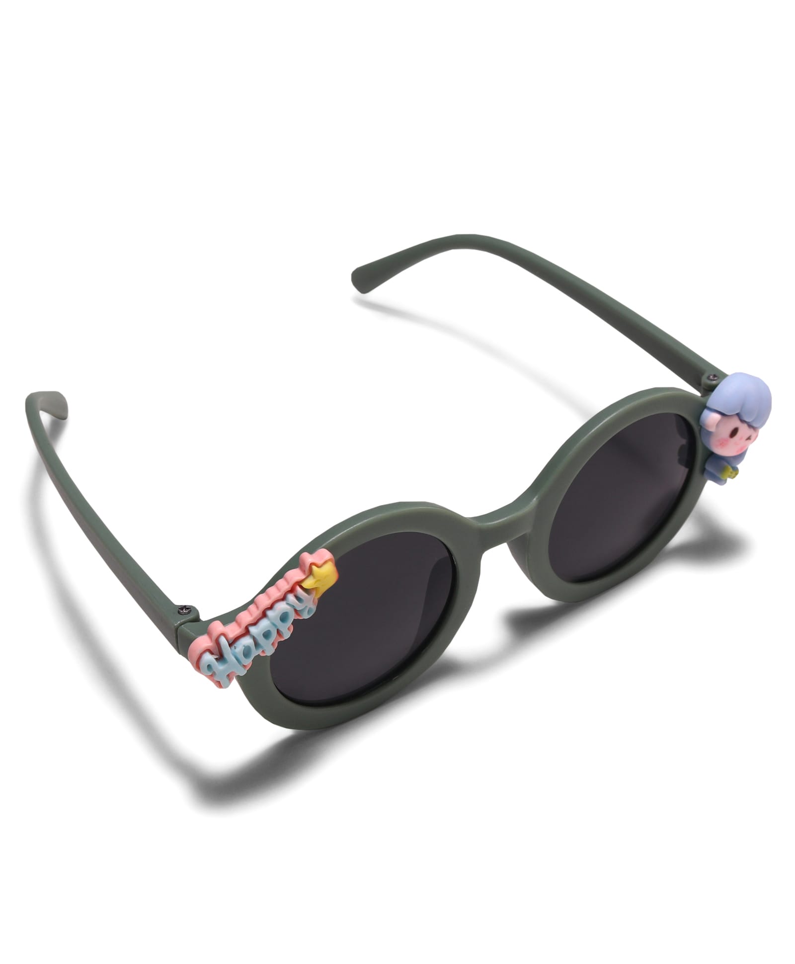 HAPPY GIRL APPLIQUE SUNGLASSES