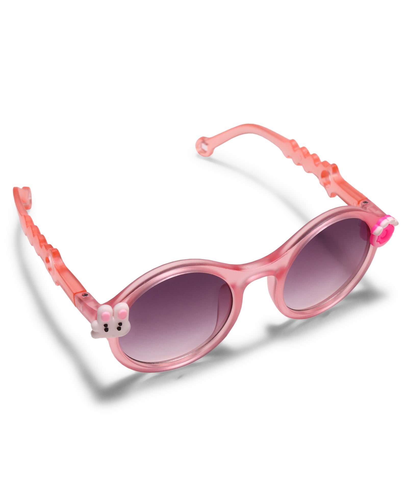 CARTOON APPLIQUE ROUND SUNGLASSES