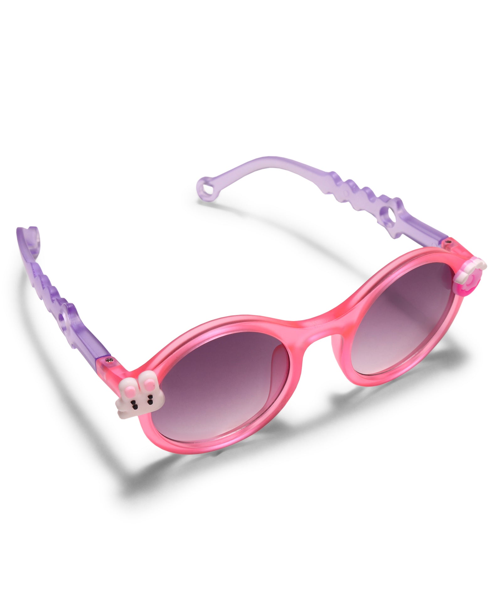 CARTOON APPLIQUE ROUND SUNGLASSES