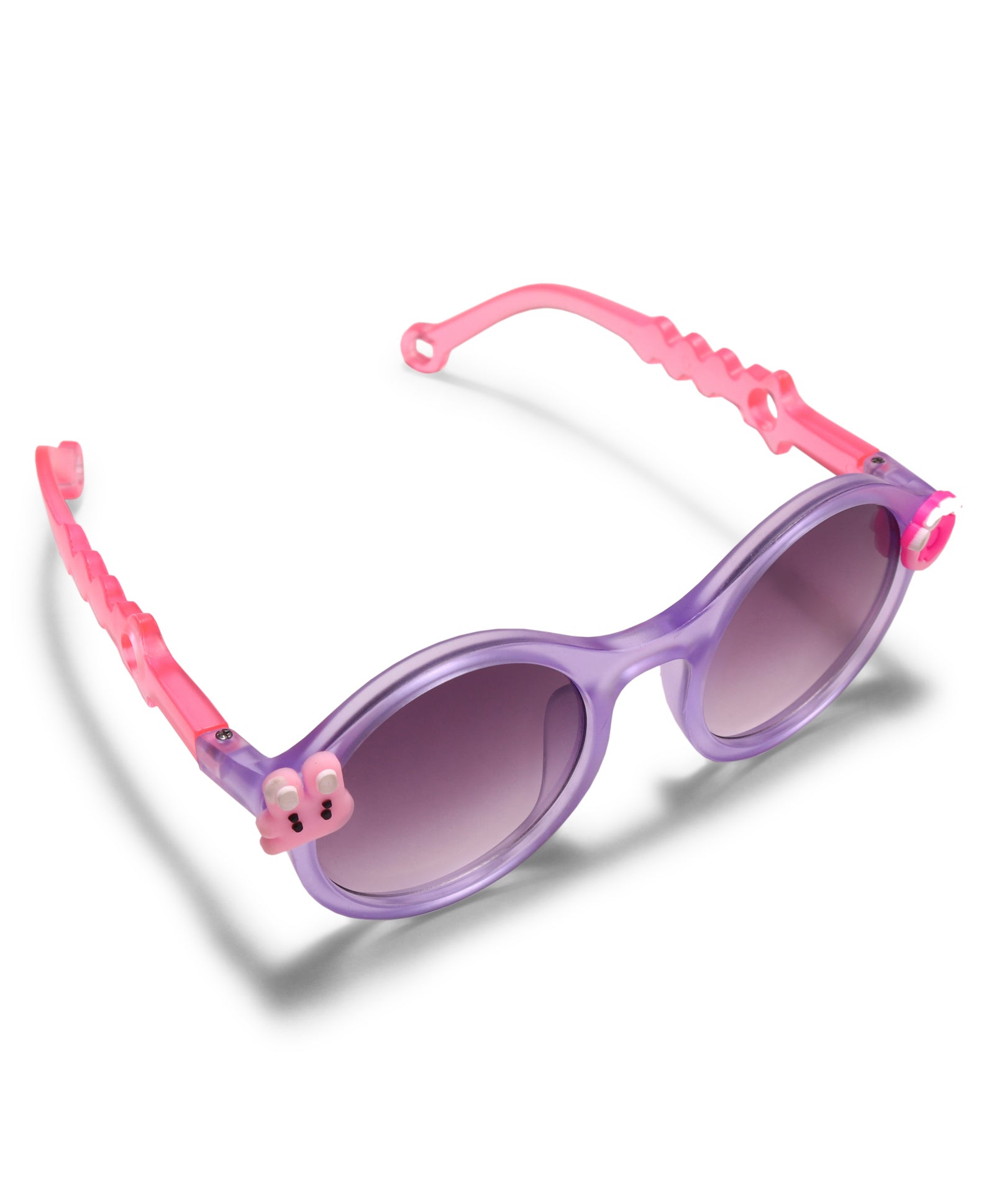 CARTOON APPLIQUE ROUND SUNGLASSES