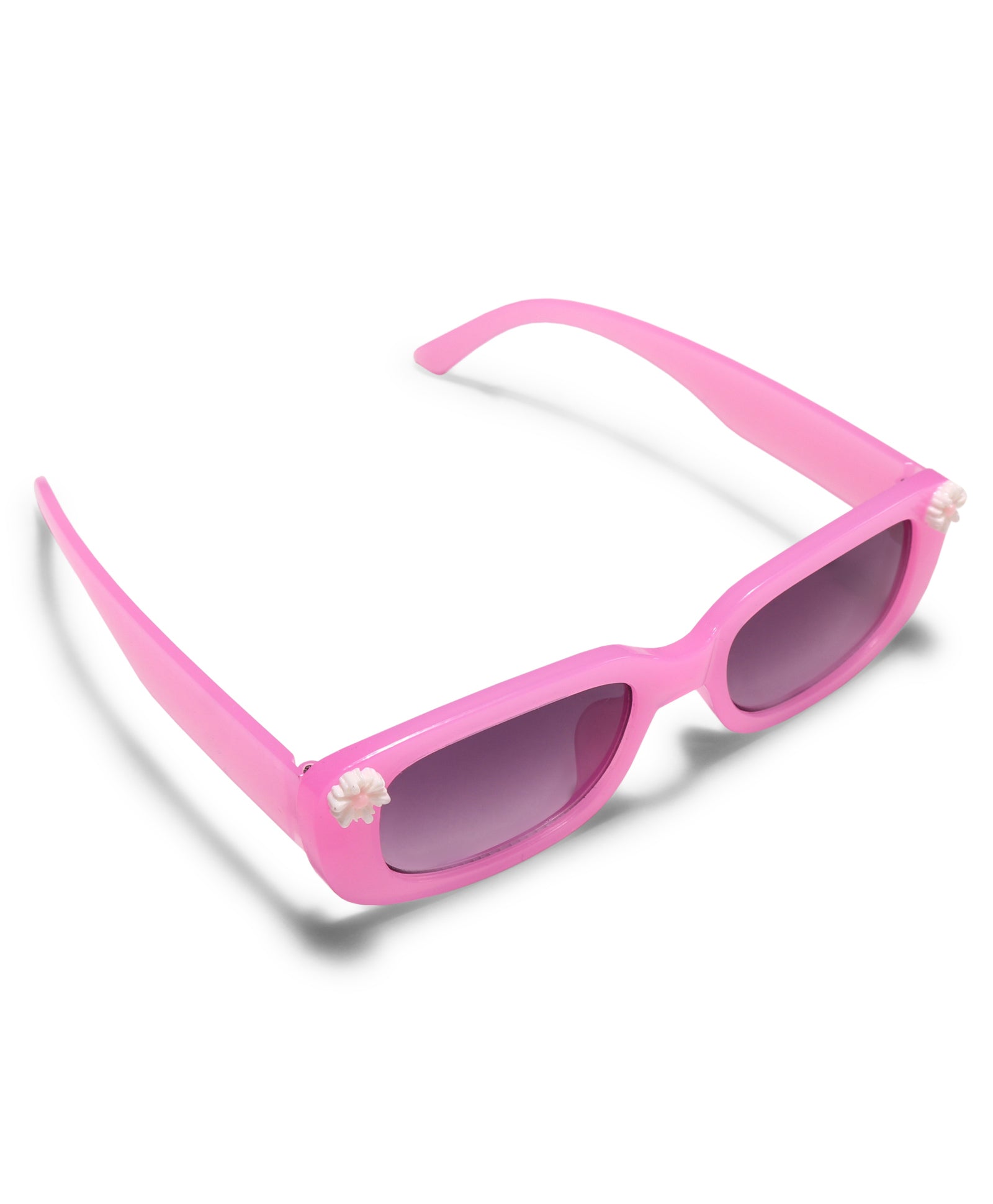 FLOWER APPLIQUE NARROW SUNGLASSES
