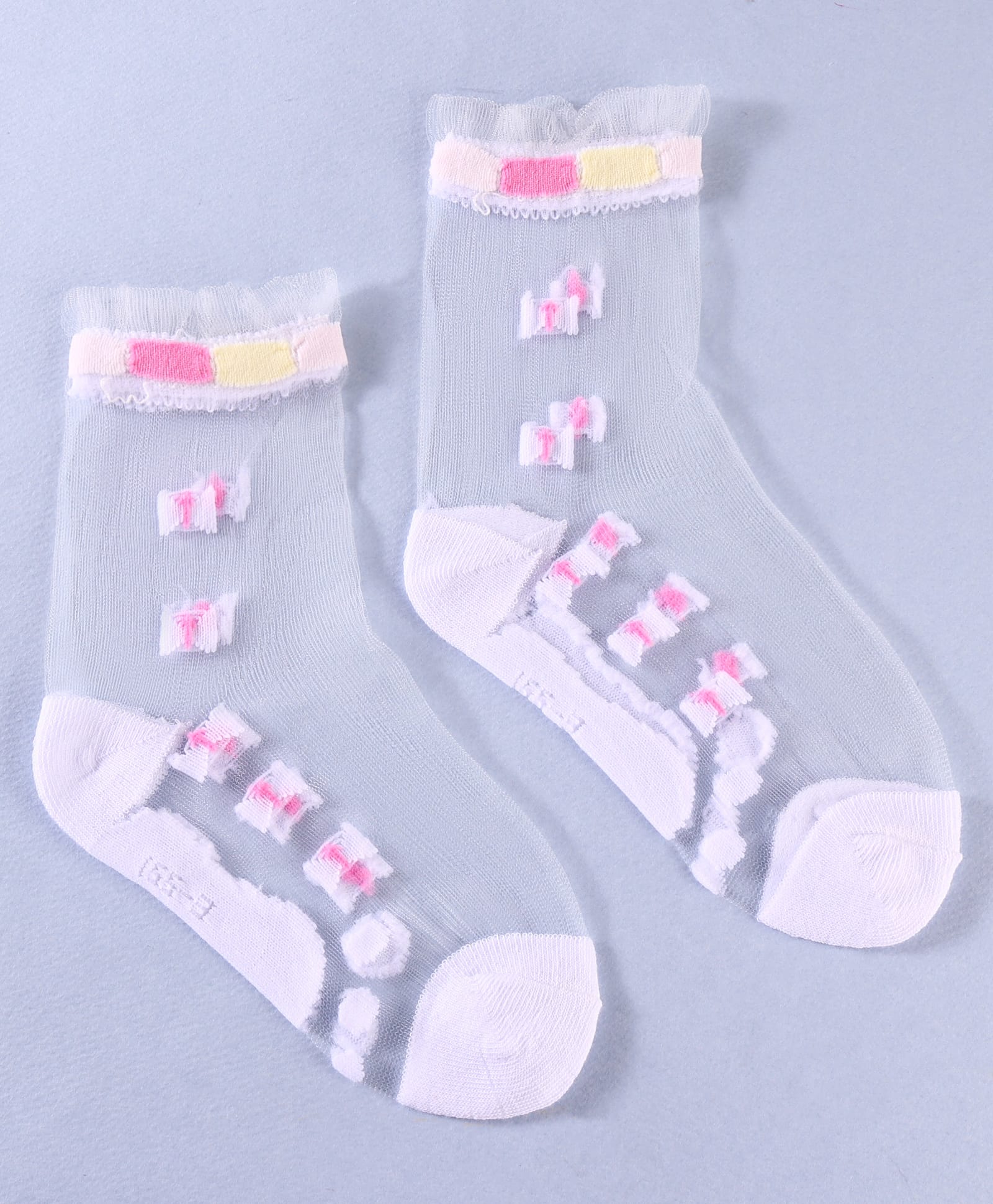 Pack of 3 Bow Design Socks - Multicolor