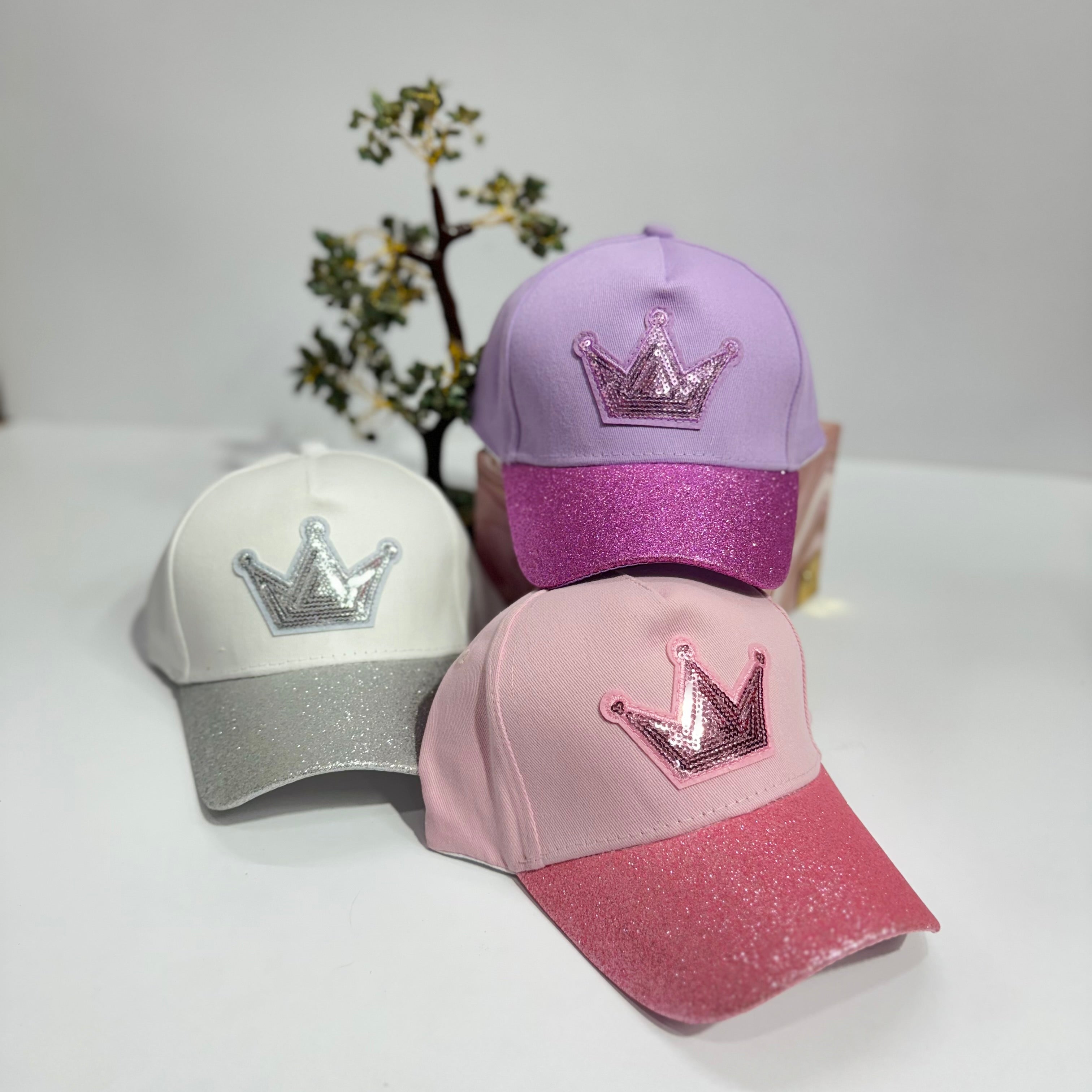 CROWN GLITTER CAP