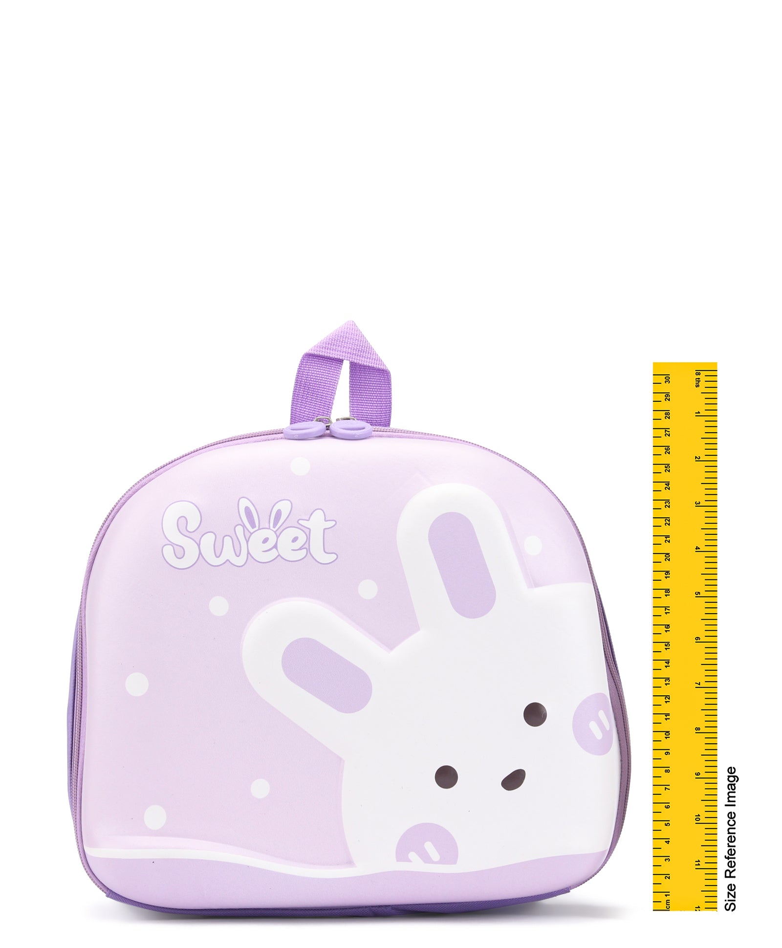 Rabbit Design 3D Hard Case Backpack - Purple