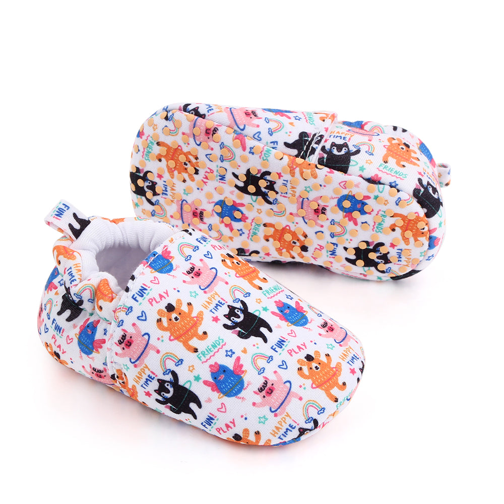 ANIMAL PRINT SLIP-ON BOOTIES - MULTI COLOR