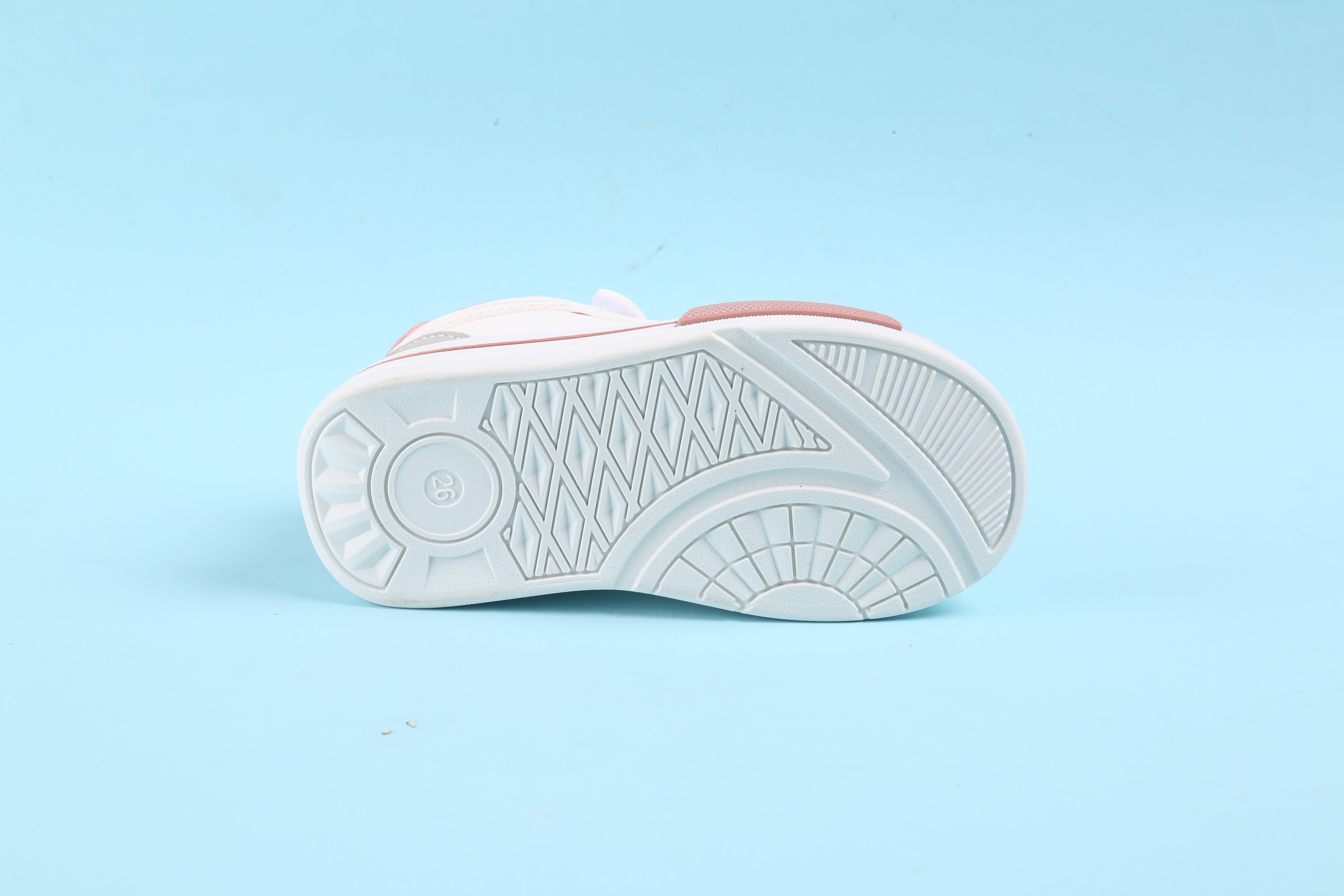 Wave Design Shaded Velcro Closure Sneakers - Pink