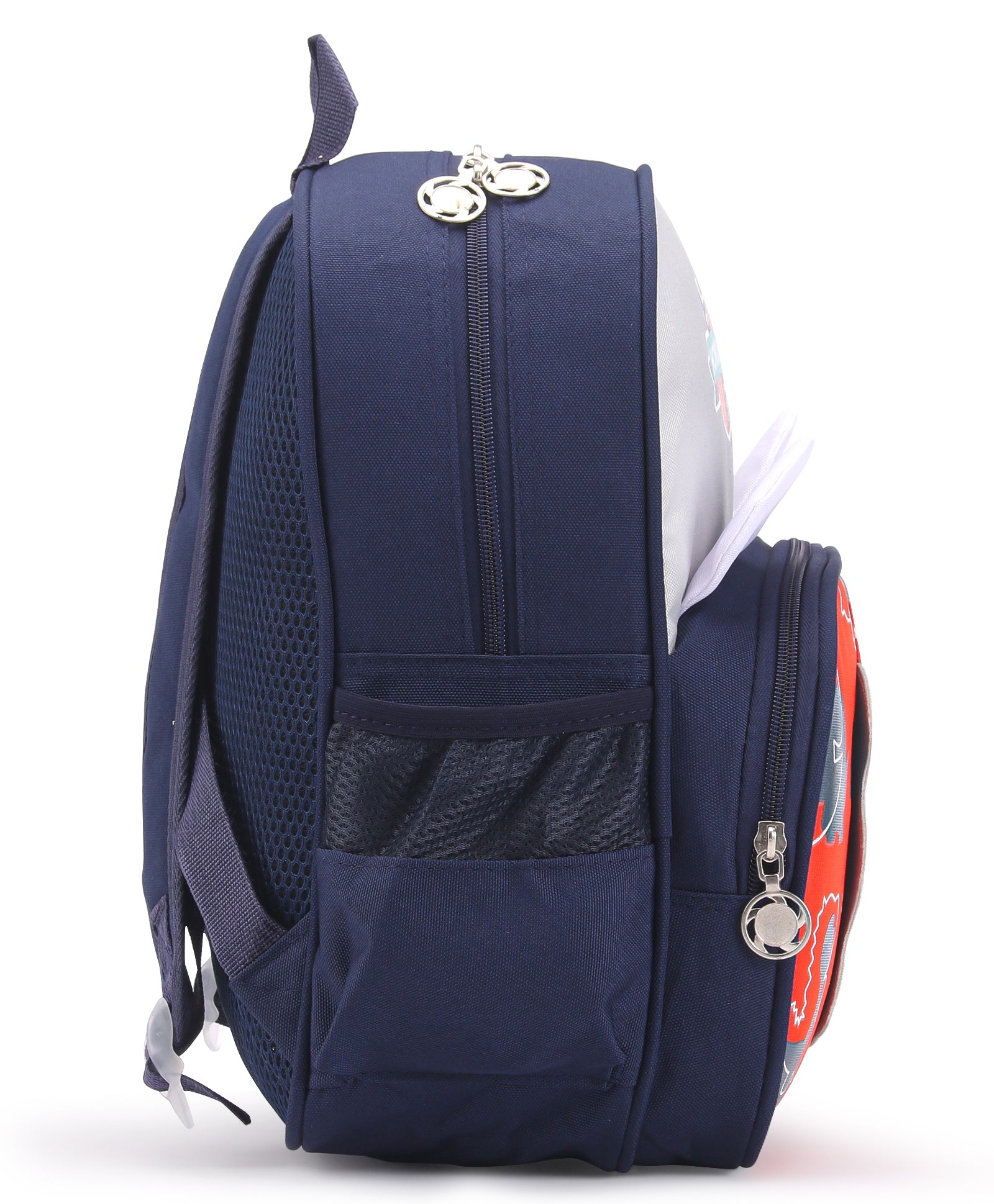 Dinosaur Pint Double Pocket Backpack - Red