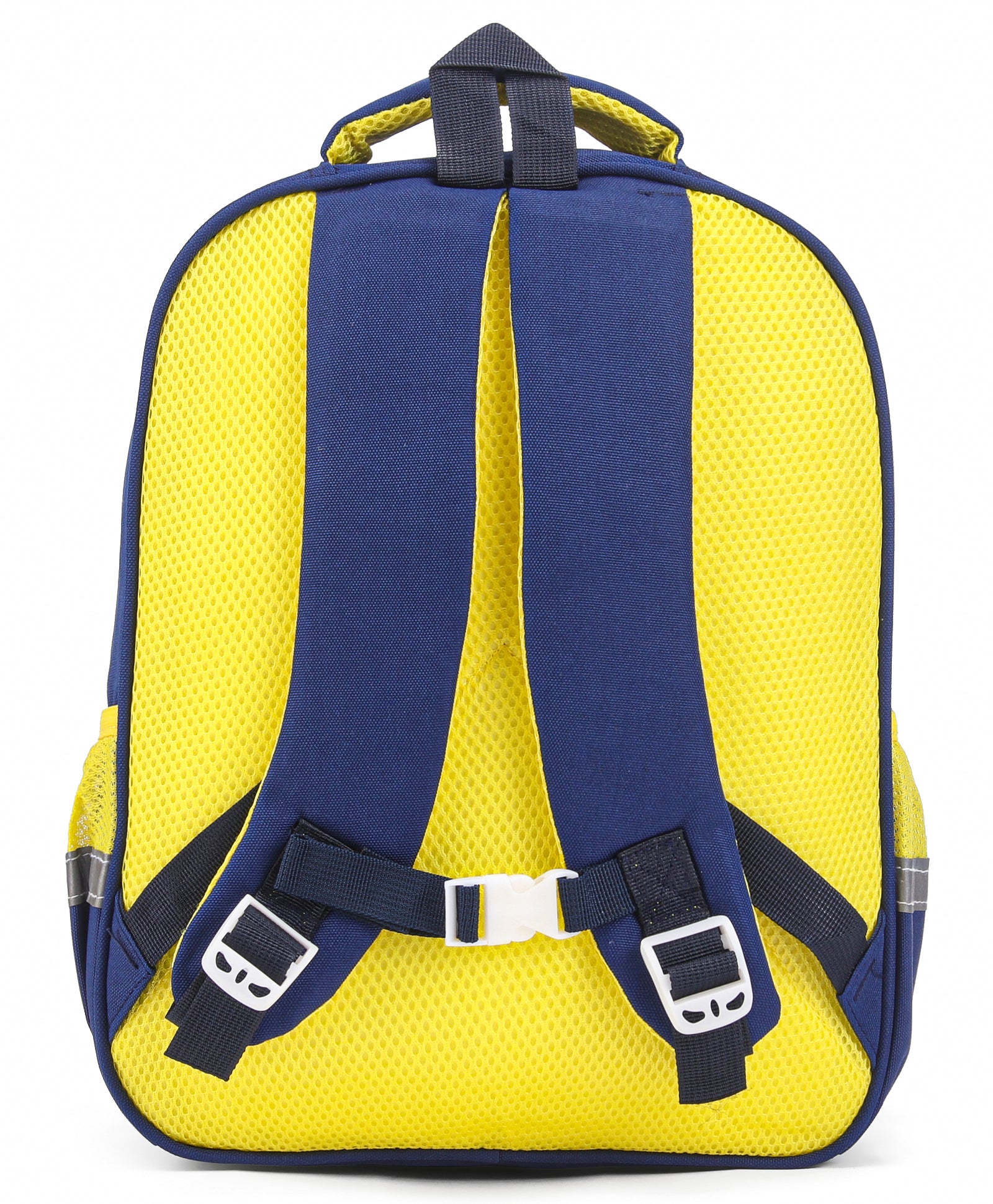 Dino Print Backpack - Navy & Yellow