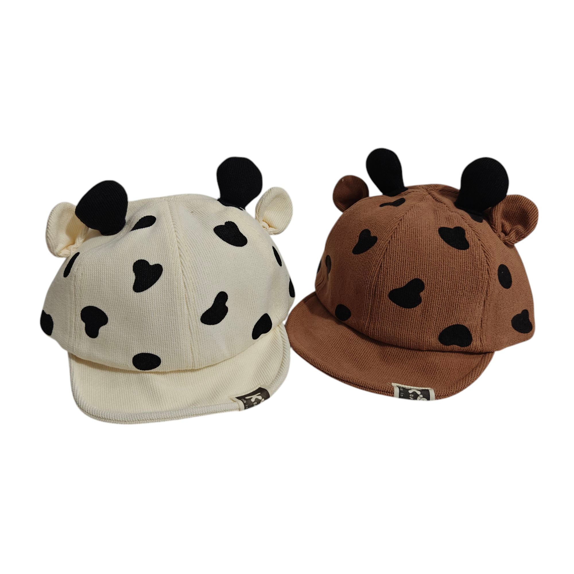 COW PRINT CORDUROY CAP