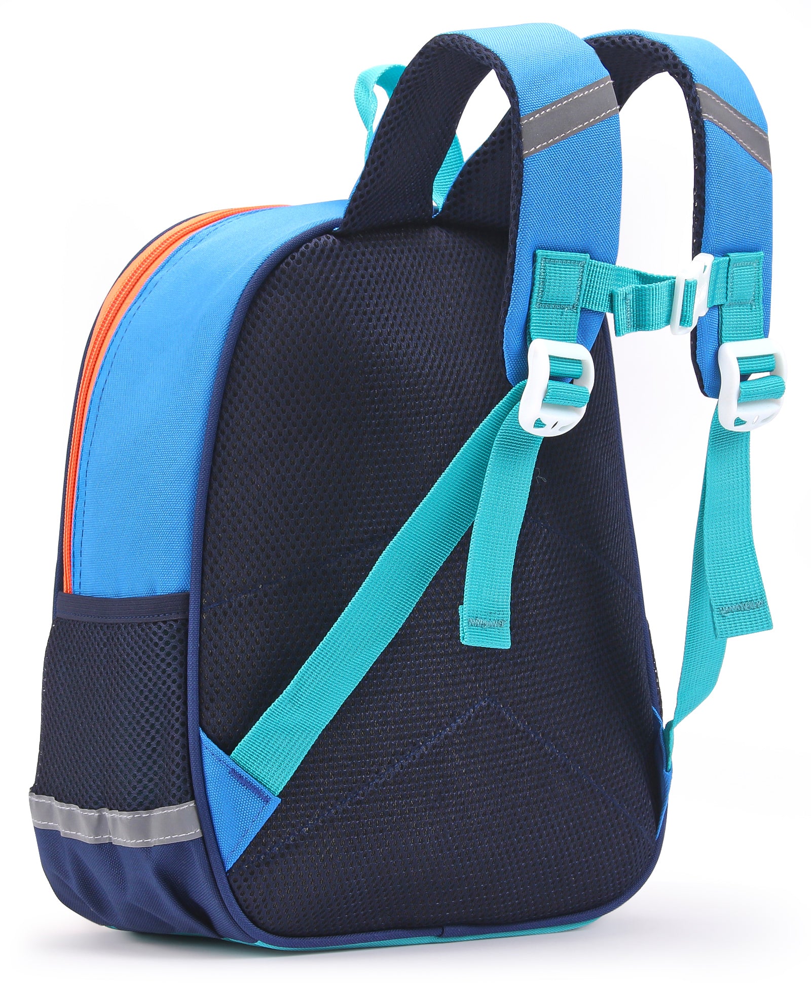 Crocodile Design Front Pocket Backpack - Navy