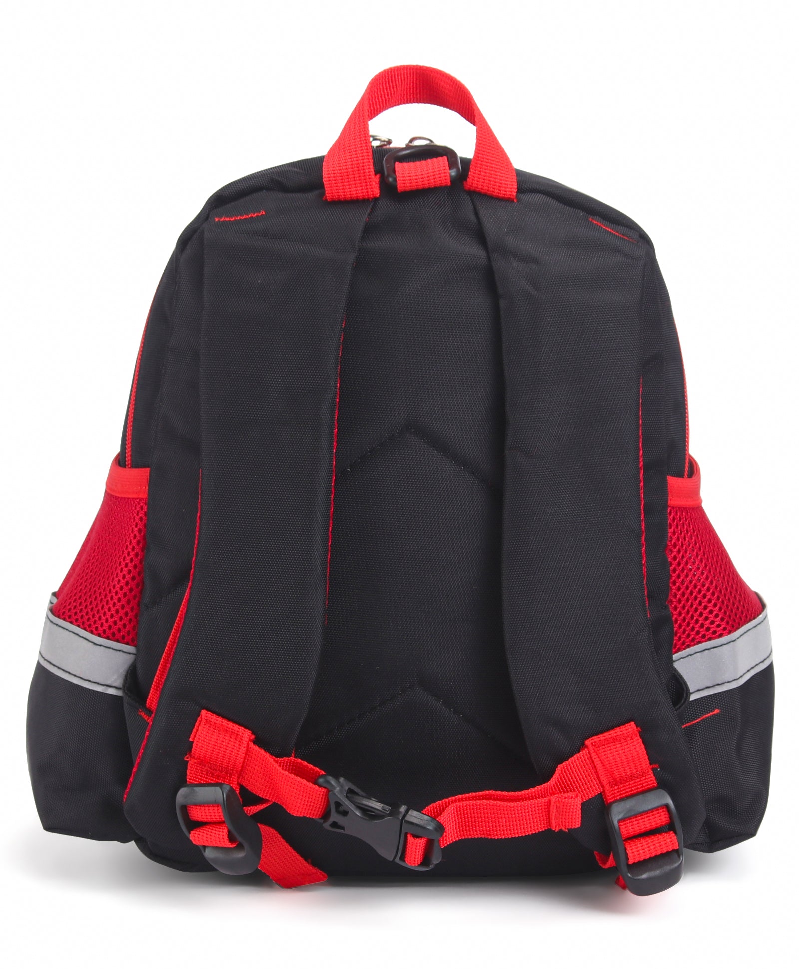 Astronaut Print Hard Case Backpack - Black & Red