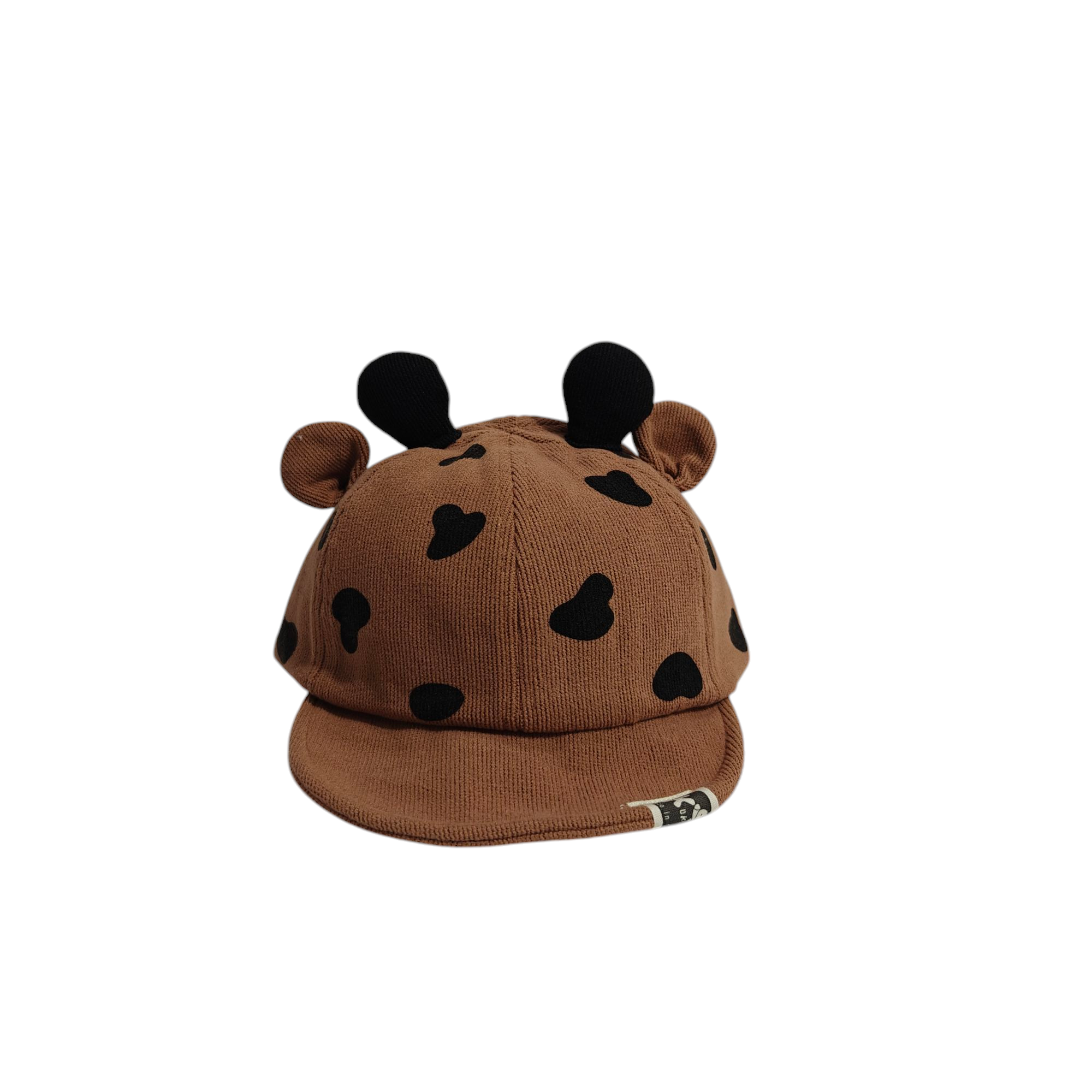 COW PRINT CORDUROY CAP