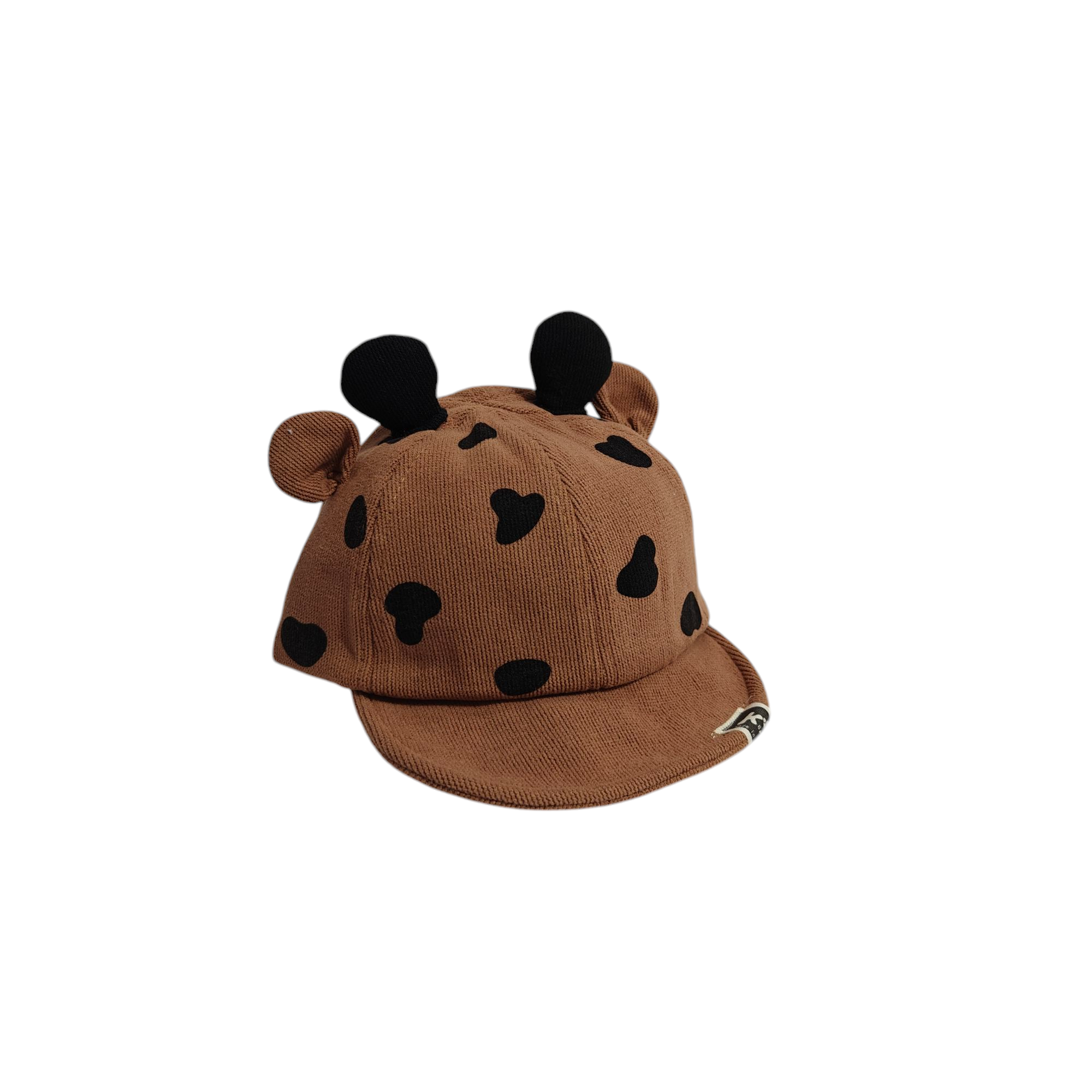 COW PRINT CORDUROY CAP