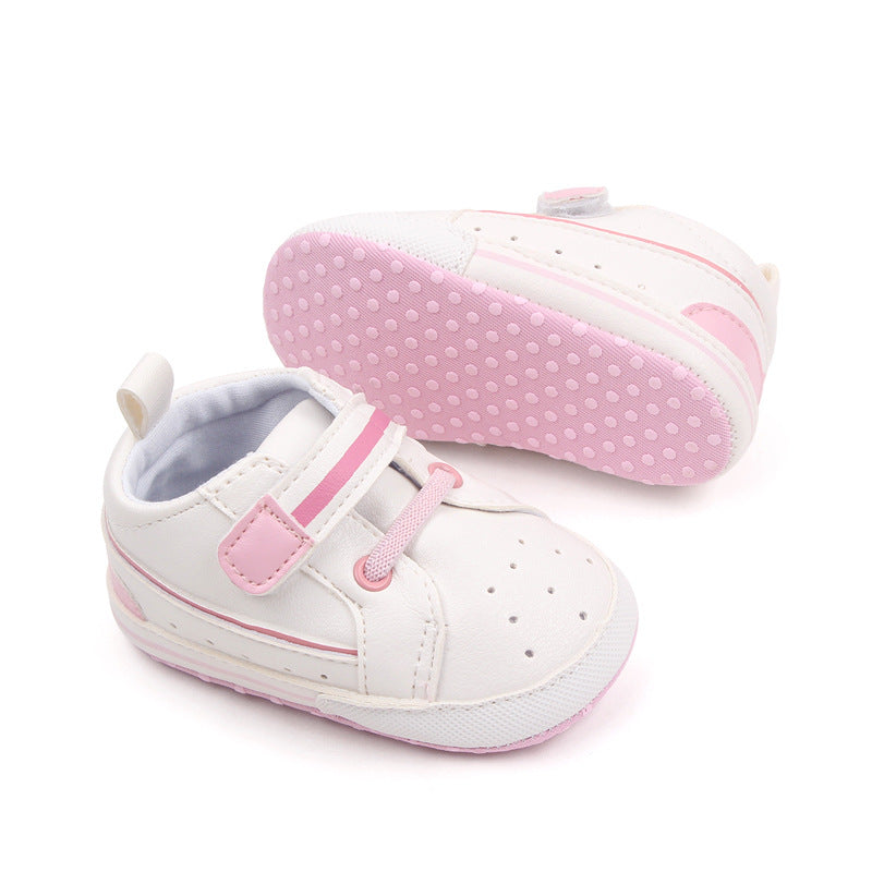TUCKER BOOTIES - WHITE & PINK