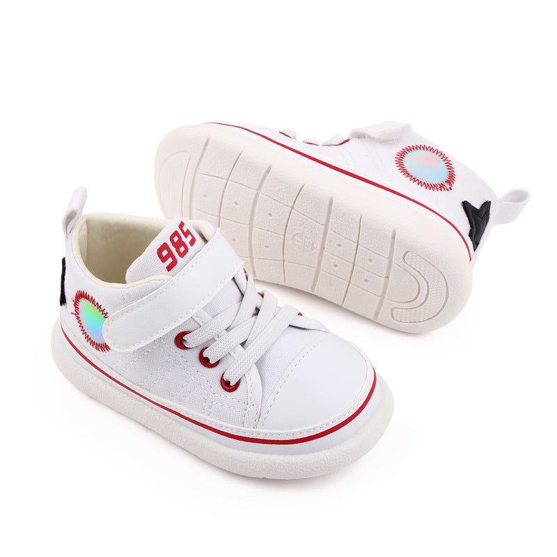 HIGH TOP HOLOGRAPHIC PATCH PRE-WALKER - WHITE